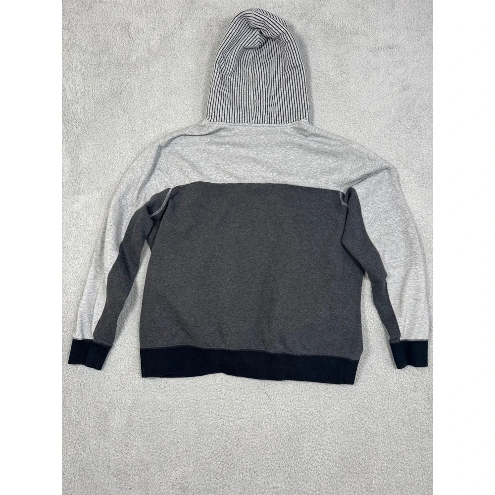 Nike Jordan Men's 3XL Jumpman‎ Hoodie Sweatshirt Flight Hood Gray Black Striped